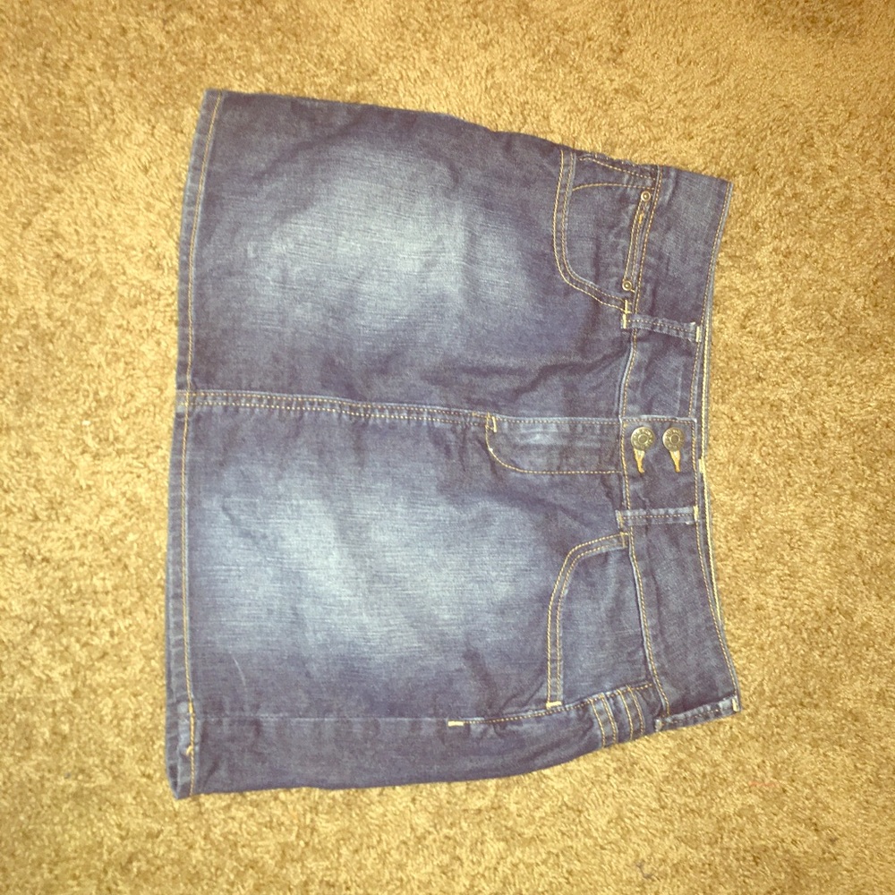 Denim mini skirt